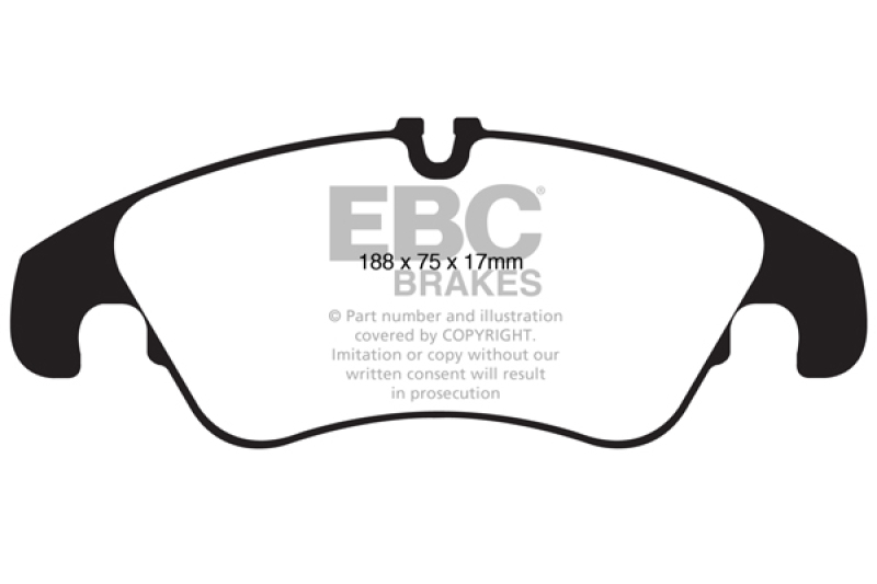 EBC 11 Audi A6 2.0 Turbo Greenstuff Front Brake Pads thumbnail 3