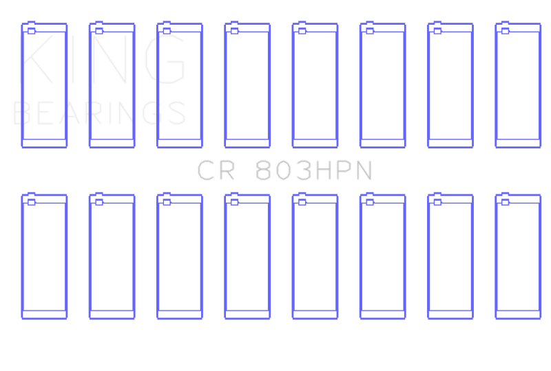 King Engine Bearings GMC SBC 55-67 265/283/302/327 V8 (Size 010) Performance Rod Bearing Set thumbnail 5