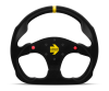Momo MOD69 Steering Wheel 350 mm - Black Suede/Black Spokes thumbnail 2