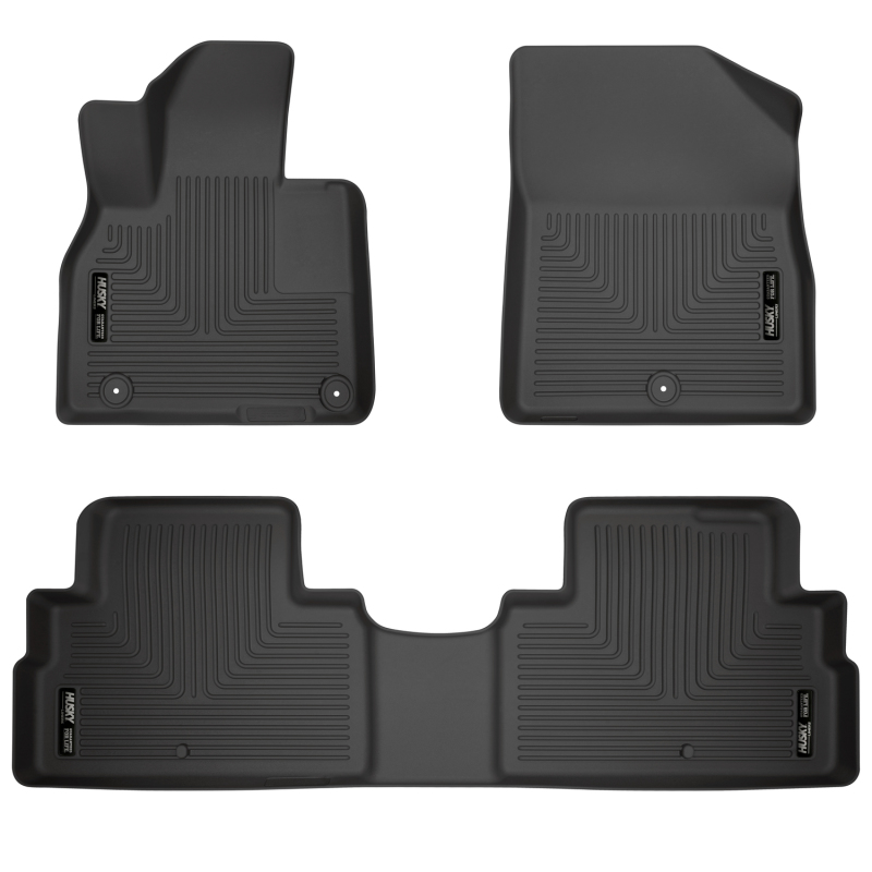 Husky Liners 20-22 Hyundai Palisade Weatherbeater Black Front & 2nd Seat Floor Liners thumbnail 3