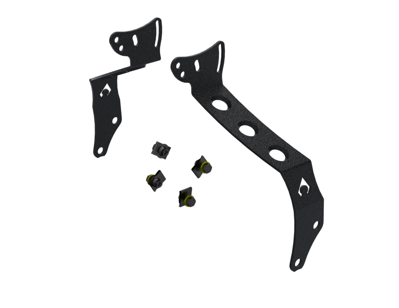 Artec Industries LED Light Bar Bumper Mounts for 2020-2024 GLADIATOR, 2018-2024 WRANGLER - JL5616 Mounting Bracket, 20 in. Bar, Steel, Black Powdercoat, Jeep, JL/JT, Kit thumbnail 3