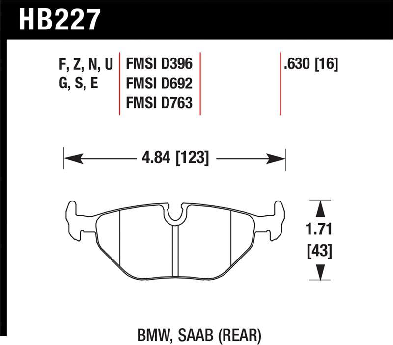 HAWK DTC-70 Brake Pad Sets