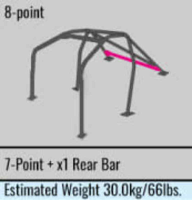 Cusco Safety21 8-Point Around Dash Roll Cage Honda Civic EK9 (Non-Sun Roof Only)