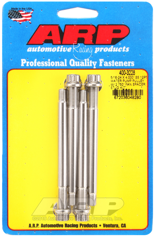 ARP Water Pump Pulley Stud Kits