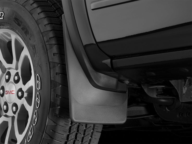 WeatherTech 14+ GMC Sierra/Sierra Denali No Drill Mudflaps - Black thumbnail 8