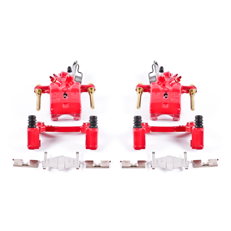 Power Stop 96-01 Infiniti I30 Rear Red Calipers w/Brackets - Pair thumbnail 2