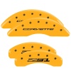 MGP 4 Caliper Covers Engraved Front Corvette C7 Engraved Rear Z51/2015 Yellow finish black ch thumbnail 5