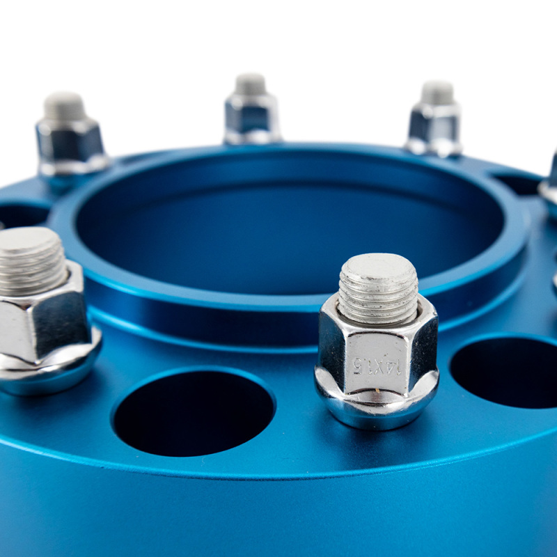 Mishimoto Wheel Spacers - 5x127 - 71.6 - 38.1mm - M14 - Blue thumbnail 7