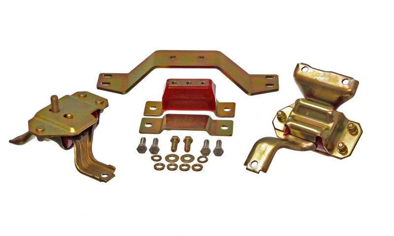 Energy Suspension 99-04 Ford Mustang 4.6L V8 Red Motor & Transmission Mount Set thumbnail 4