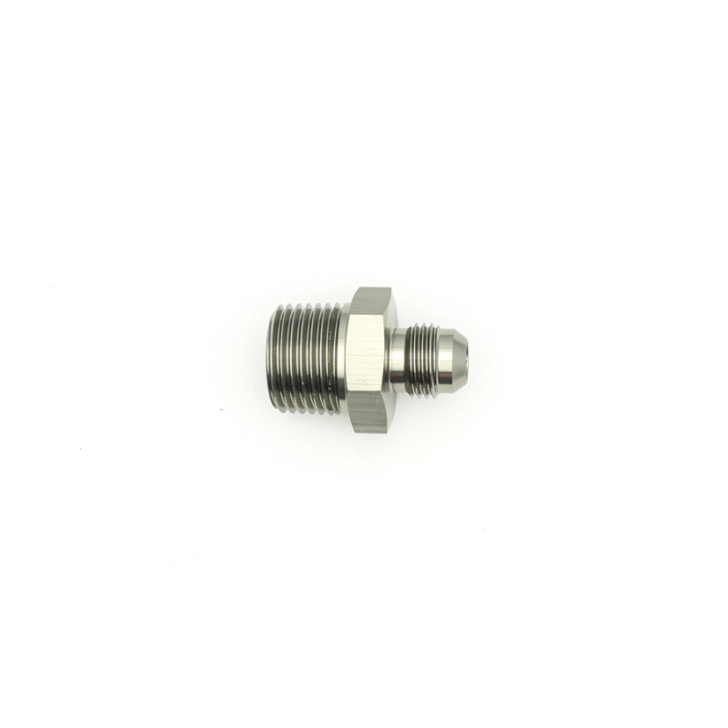 DeatschWerks 6AN Male Flare to 1/2in Male NPT Adapter - Anodized Matte Black thumbnail 6
