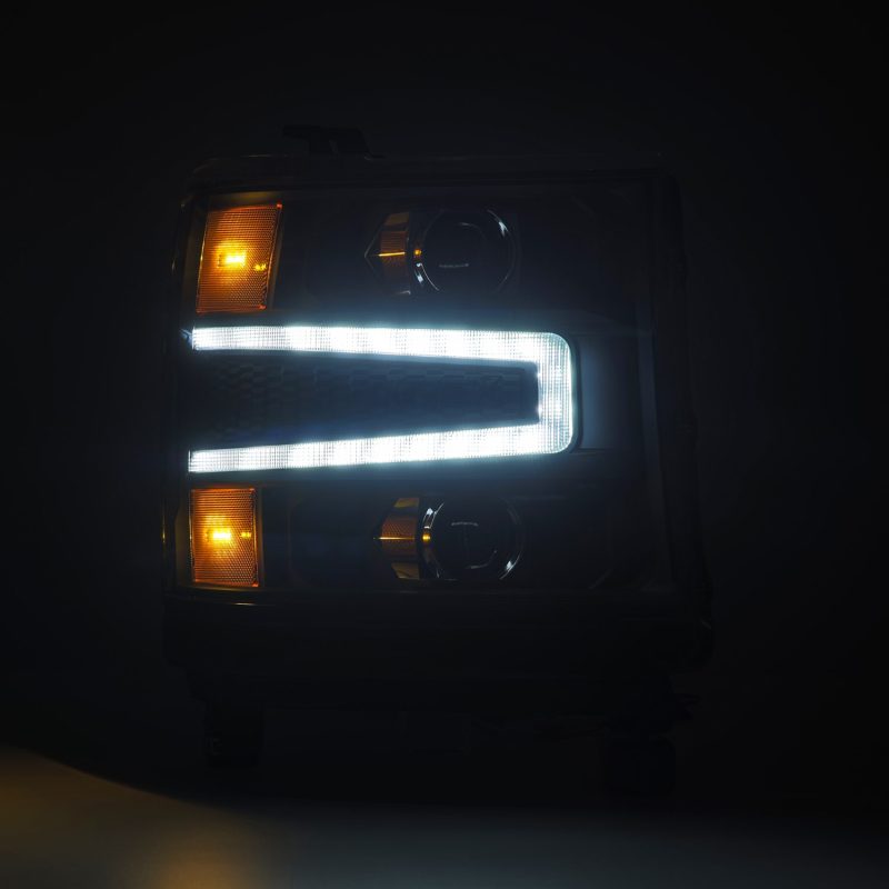 AlphaRex 16-18 Chevy 1500HD LUXX LED Proj Headlights BK w/Seq Actvn Light / SeqSig (Req PN 810023) thumbnail 6