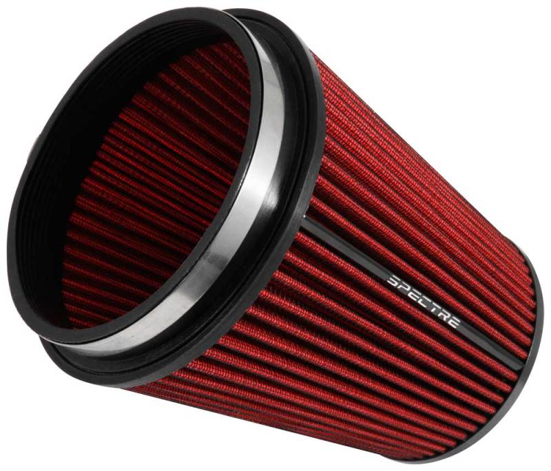Spectre HPR Conical Air Filter 6in. Flange ID / 7.719in. Base OD / 8.5in. Tall - Red thumbnail 2