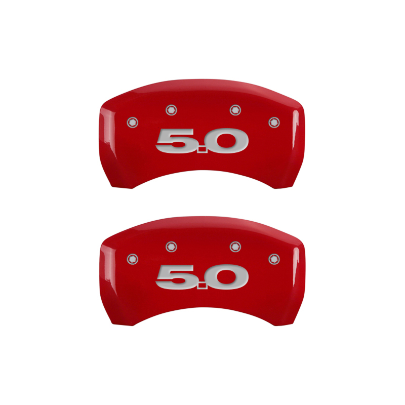 MGP Rear set 2 Caliper Covers Engraved Rear 50 Yellow finish black ch thumbnail 8