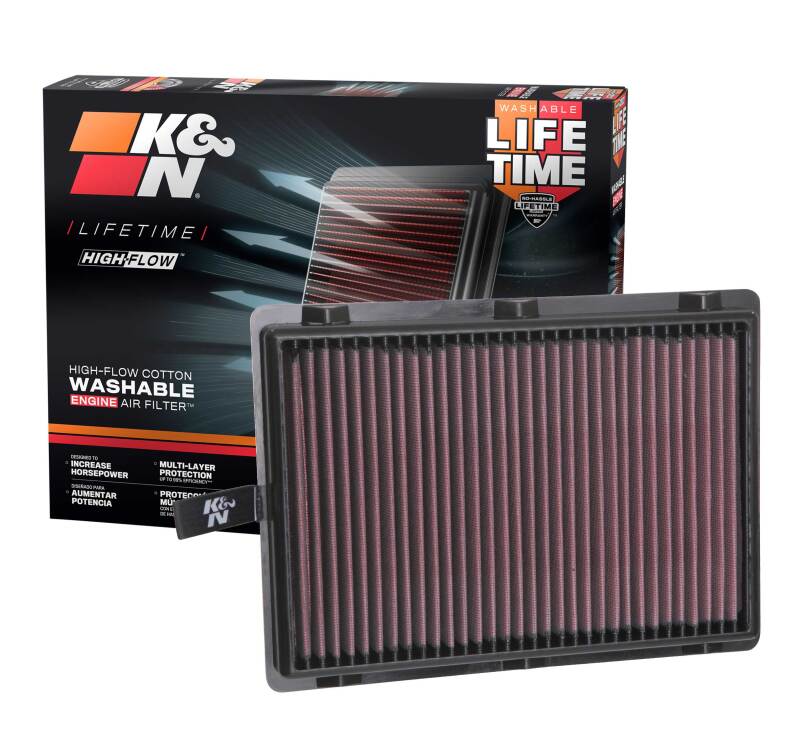 K&N 17-18 Hyundai Santa Fe Sport L4-2.4L F/I Drop In Air Filter thumbnail 2