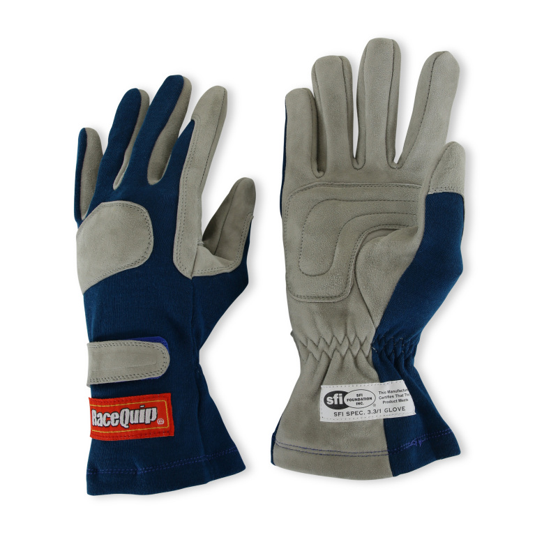 RaceQuip Blue 1-Layer SFI-1 Glove - XL thumbnail 5