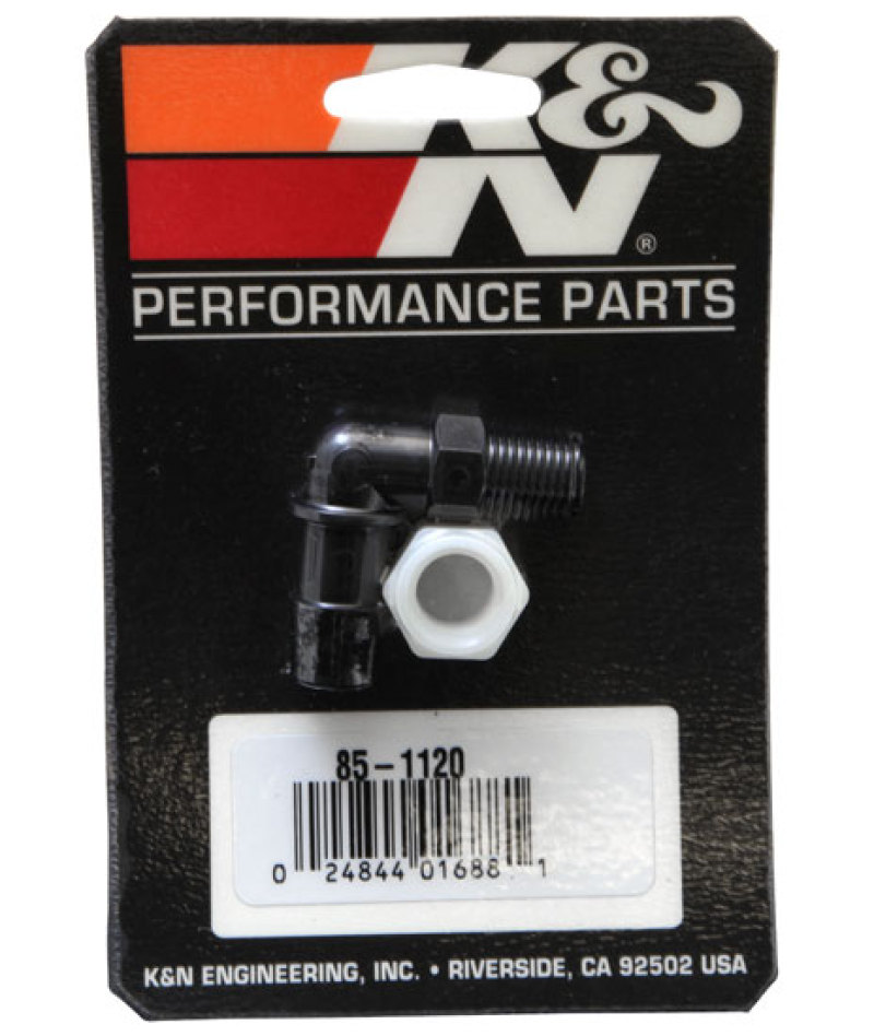 K&N Air Filter Vent Kit - White - 90 Degree Plastic 0.50in Flange 1.75in H 1.75in L thumbnail 4