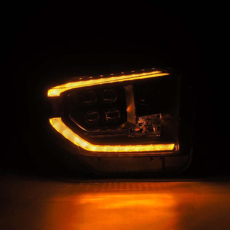 AlphaRex 14-21 Toyota Tundra NOVA-Series LED Proj Headlights Blk w/Actv Light & Seq. Sig + DRL thumbnail 4