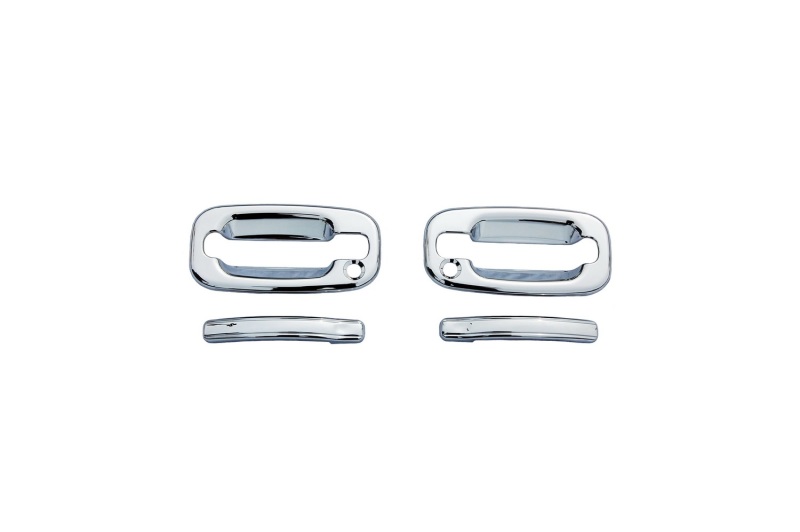 AVS 07-13 Chevy Silverado 1500 Door Handle Covers (2 Door) 4pc Set - Chrome thumbnail 2