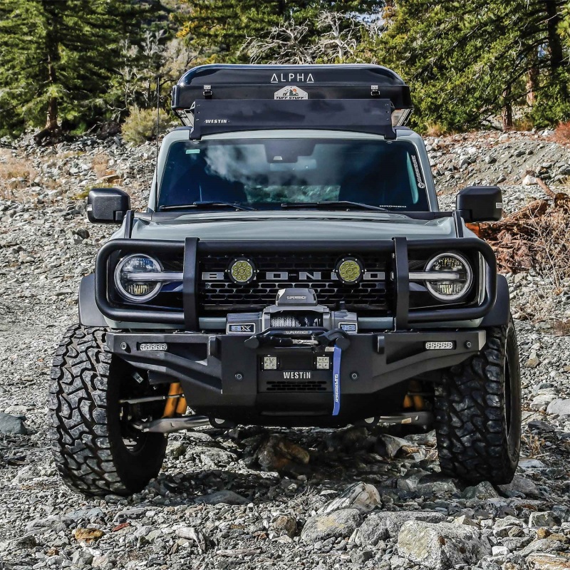 Westin 21-23 Ford Bronco (Excl. Bronco Sport) w/ XTS Front Bumper Brush Guard - Textured Black thumbnail 7