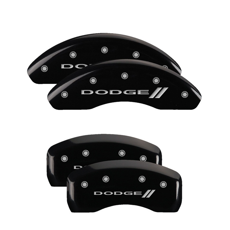 MGP 4 Caliper Covers Engraved F & R w/ Stripes/Dodge Yellow Finish Black Char 2005 Dodge Neon thumbnail 7