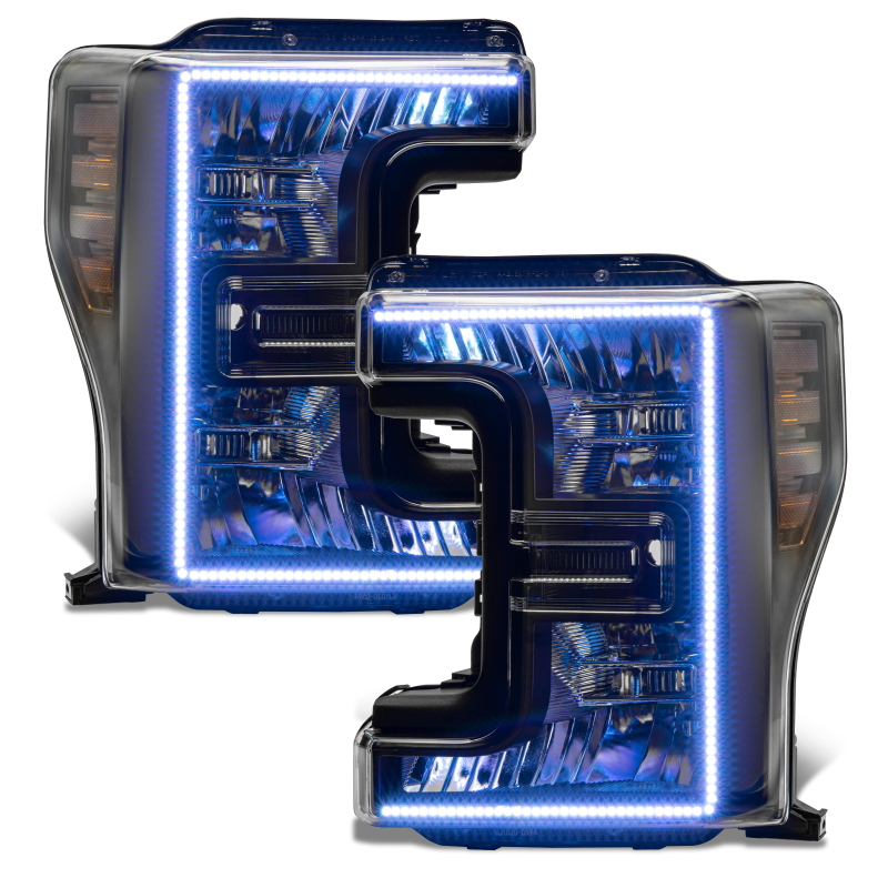 Oracle 17-19 Ford F-250 SD Dynamic Pre-Assembled Headlights - Halogen - Black Edition - thumbnail 5