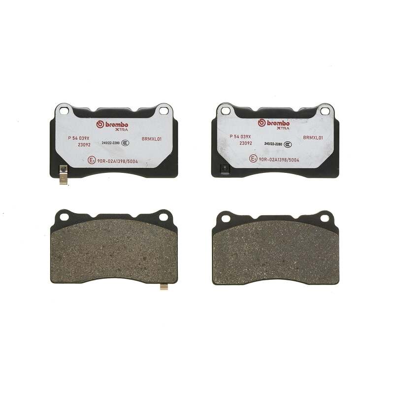 Brembo OE 03-15 Mitsubishi Lancer Evo/04-17 Subaru STI XTRA Brake Pad Set - Front thumbnail 3