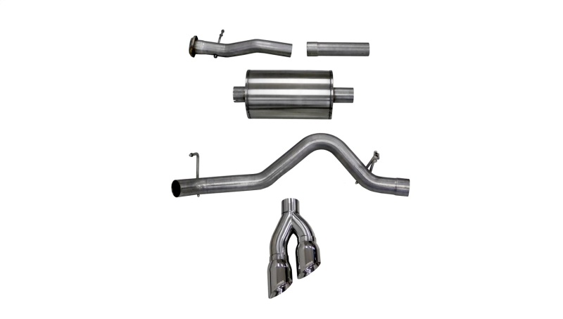 Corsa 2017-2022 Chevy Colorado 3.6L Extended Cab/ Long Bed Sport Cat-Back System Single Rear Exit thumbnail 2