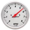 AutoMeter Gauge Tachometer 5in. 8K RPM In-Dash Arctic White thumbnail 6