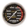 Autometer Carbon Fiber 66.7mm Mechanical 0-2000 PSI Nitrous Press Gauge thumbnail 6