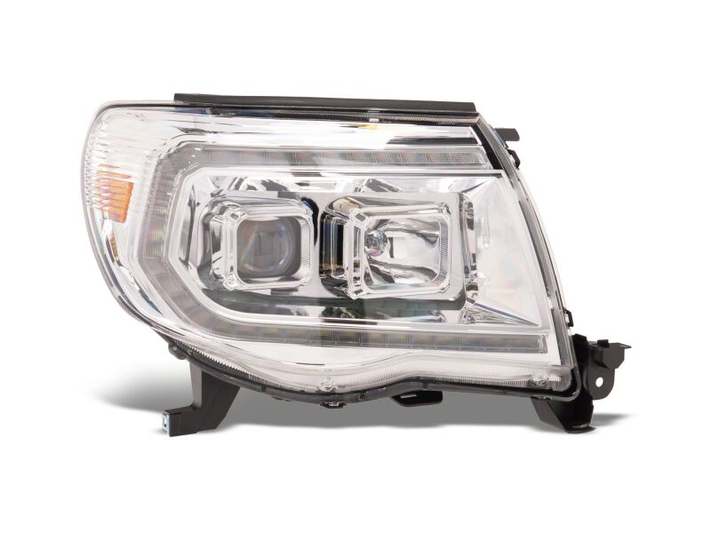 Raxiom 05-11 Toyota Tacoma Axial Series Switchback Proj Headlights- Chrome- Clear Lens thumbnail 3