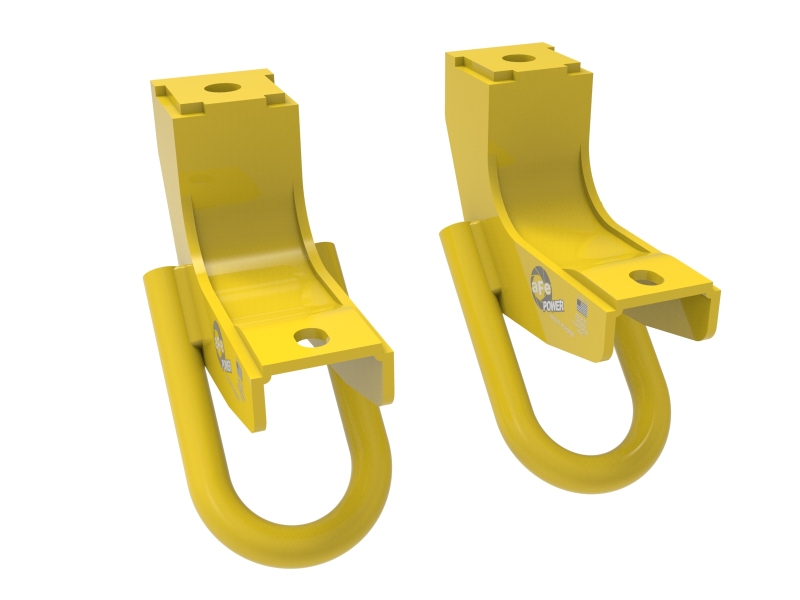 aFe Toyota Tundra 2022 V6-3.5L (tt) Front Tow Hook Yellow thumbnail 2