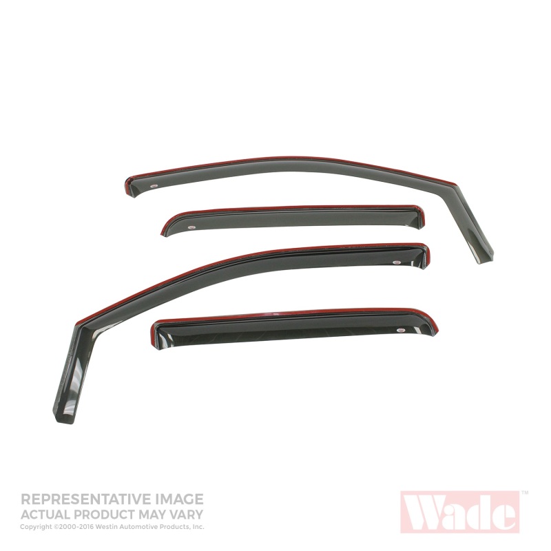 Westin 2010-2018 Toyota 4Runner In-Channel Wind Deflector 4pc - Smoke thumbnail 5