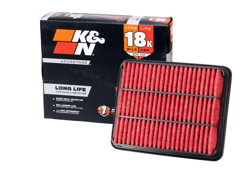 K&N Advantage Air Filter 18K Miles Chry Ply Dodge Mits Mazda Eagle 91- thumbnail 3
