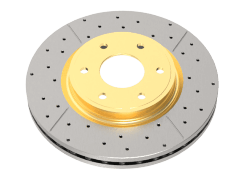 Disc Brakes Australia USA LLC Brake Rotors DBA2743X Street Gold Cross-drilled/slotted SLD[ Toyota Corolla 07-> R ] thumbnail 6