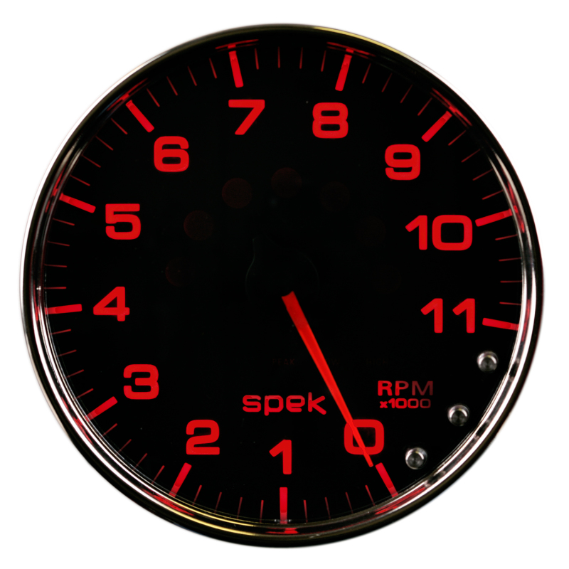 Autometer Spek-Pro Gauge Tachometer 5in 11K Rpm W/Shift Light & Peak Mem Black/Chrome thumbnail 9