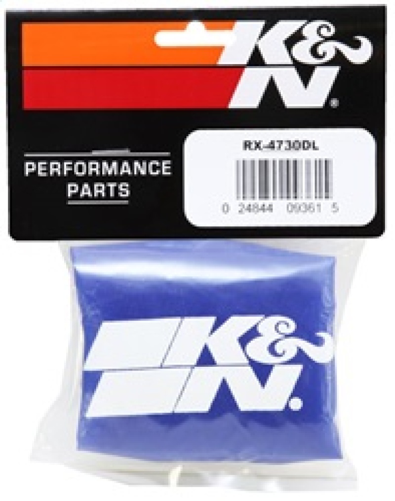 K&N Drycharger Air Filter Wrap Blue for RX-4730 thumbnail 4