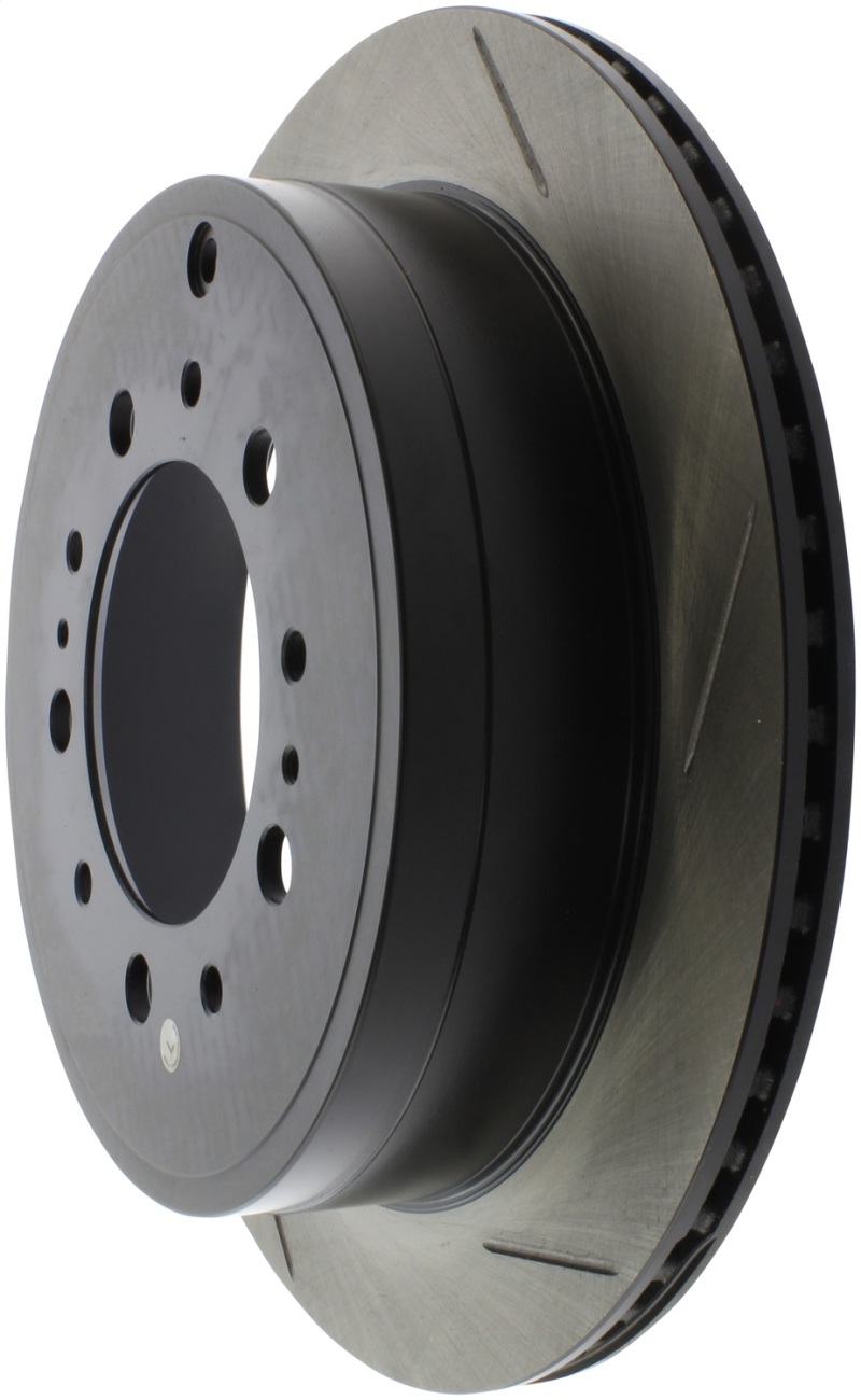 StopTech Sport Slot 08-13 Lexus LX450/470/570 / 07-12 Toyota Tundra Slotted Left Rear CRYO Rotor thumbnail 5