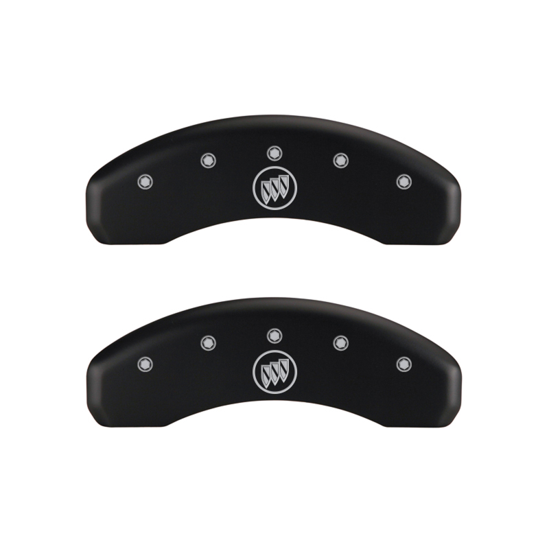 MGP 4 Caliper Covers Engraved Front Buick Engraved Rear Buick Shield Red finish silver ch thumbnail 9