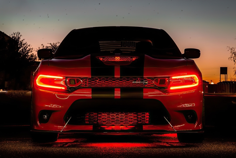 Oracle 15-21 Dodge Charger RGB+W DRL Headlight DRL Kit - ColorSHIFT w/ BC1 Controller thumbnail 9