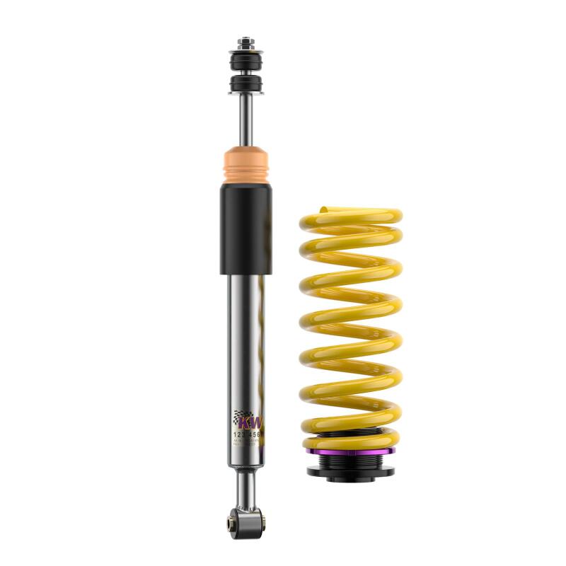 KW Variant 2 Coilover Kits 15227009 Kits, 2, 0.9 - 2.0 in. Lowered Front and Rear, Natural/Yellow Shocks, Yellow Powdercoated Springs, Chrysler, Kit thumbnail 7