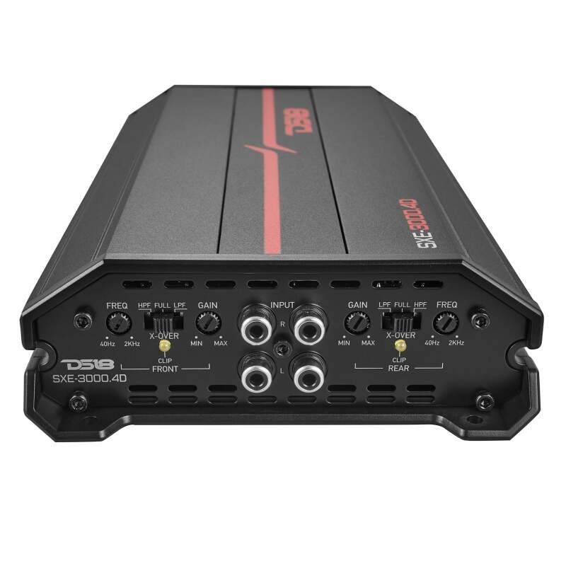 DS18 4-Channel SXE Amplifier Class D 2x 500/4ohm Bridge 4 x 320/2ohm 4 x 200/4ohm Watts RMS- Black thumbnail 3