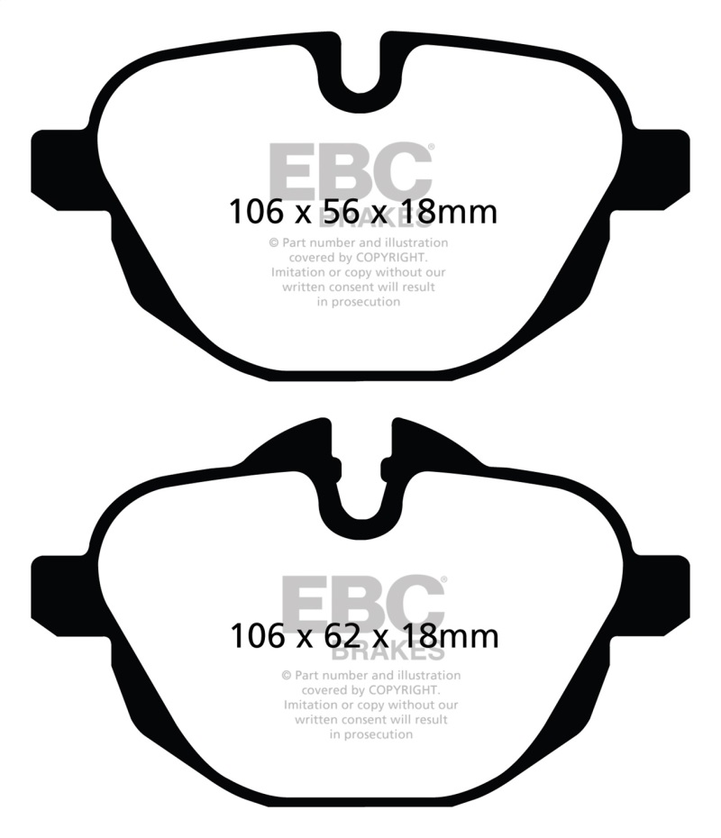 EBC S4 Brake Pad and Rotor Kit (1x ebcDP32047C, 1x ebcUSR1809) thumbnail 5