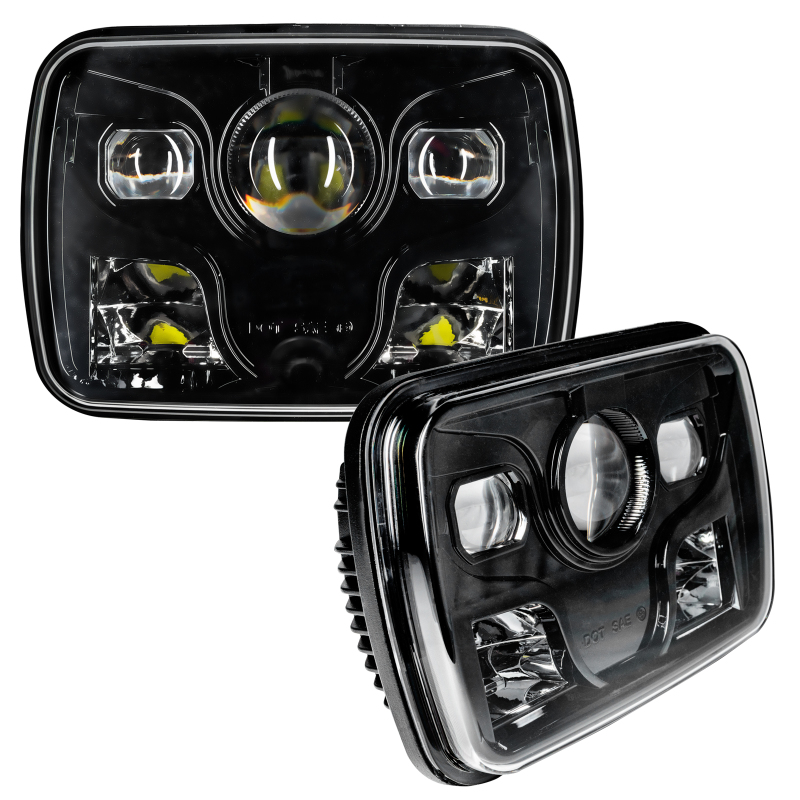 Oracle 7inx6in 40W Replacement LED Headlight - Black (Pair) thumbnail 2