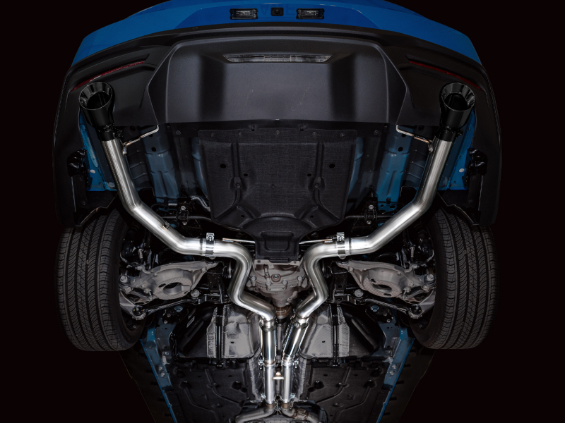 AWE 2024 Ford Mustang GT Fastback S650 RWD Track Edition Cat-Back Exhaust w/ Dual Diamond Black Tips thumbnail 8