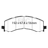 EBC 2022+ Ford Bronco Raptor 3.0T Greenstuff Front Brake Pads thumbnail 8