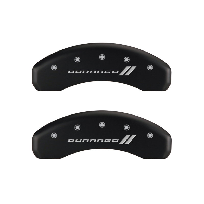 MGP 4 Caliper Covers Engraved Front & Rear With stripes/Durango Red finish silver ch thumbnail 9