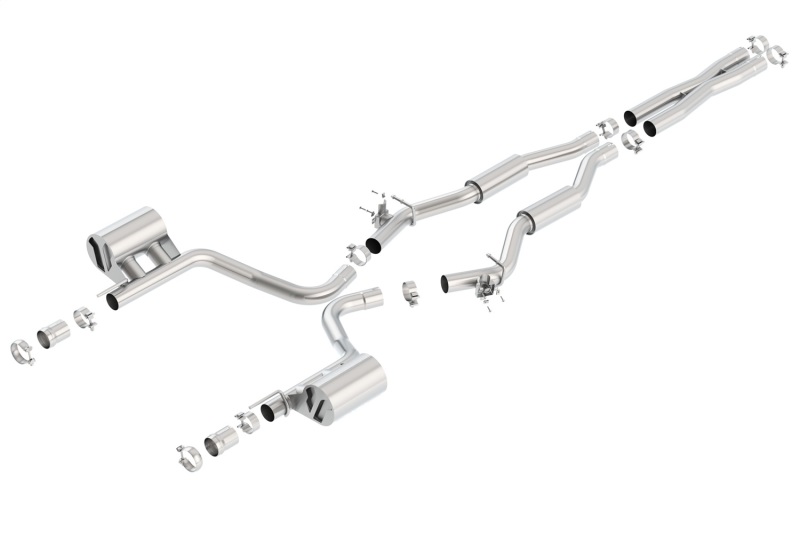 Borla 15-16 Dodge Challenger SRT 392 S-Type Catback Exhaust Single Split Rear Exit (No Tip) thumbnail 4