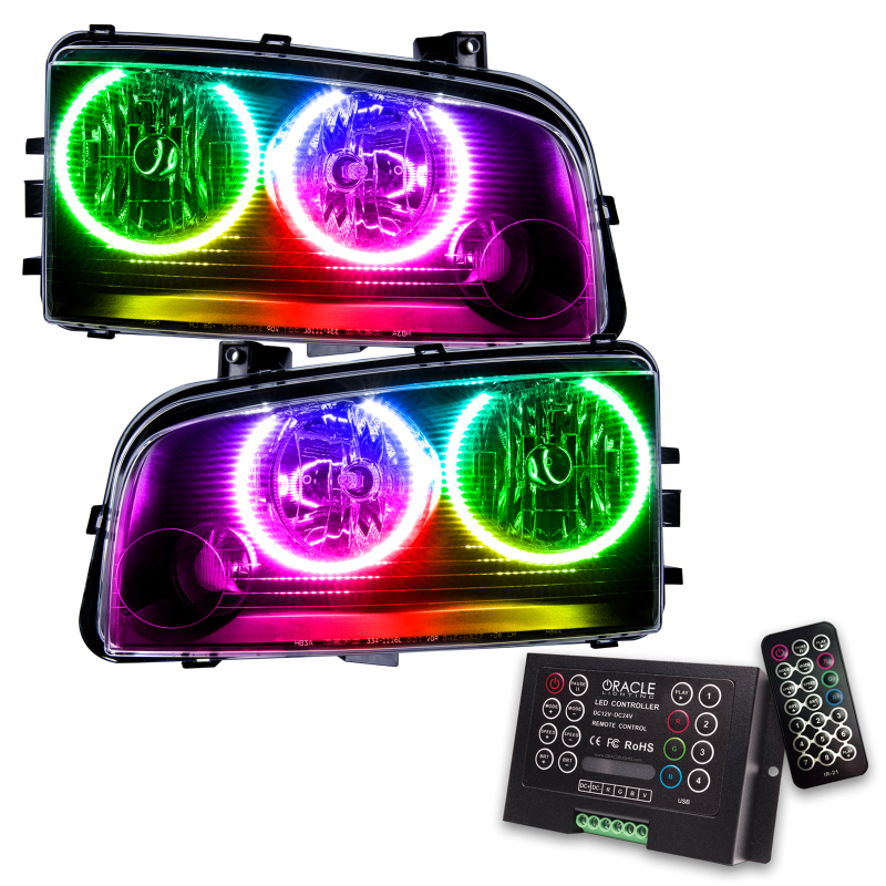 Oracle 05-10 Dodge Charger SMD HL (Non-HID) - ColorSHIFT w/ 2.0 Controller thumbnail 2