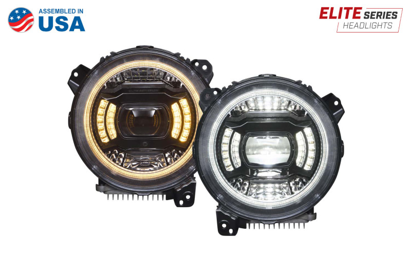 Diode Dynamics 18-23 Jeep JL Wrangler Elite Max LED Headlamps thumbnail 8