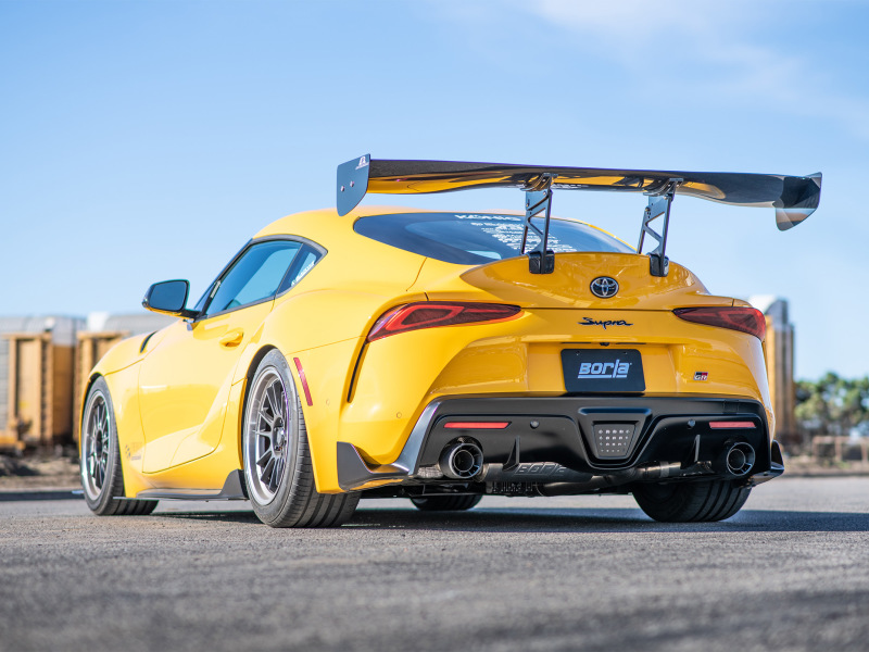 Borla 2020 Toyota Supra GR 3.0L I6 3in ATAK Catback Exhaust - Carbon Fiber Tips thumbnail 5